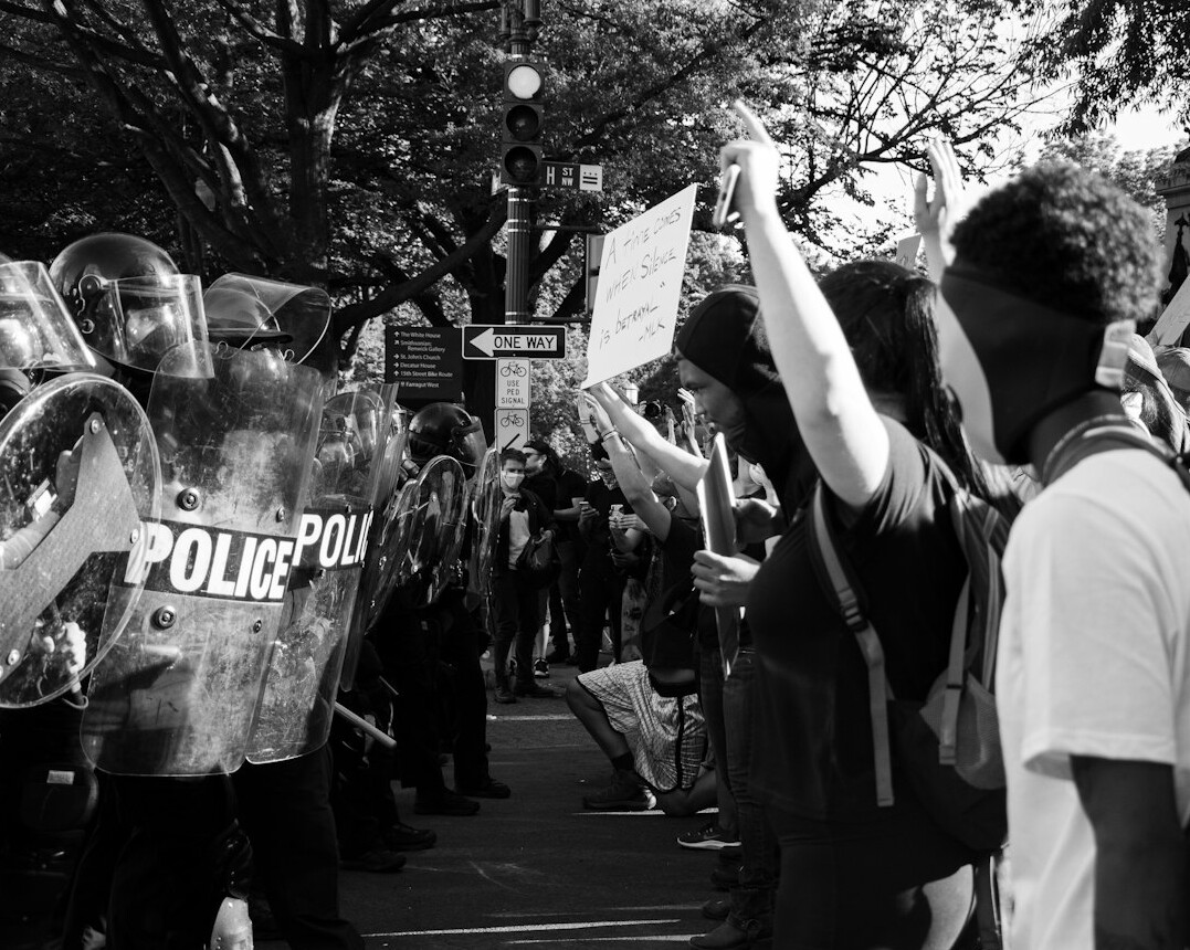 society protest crowd