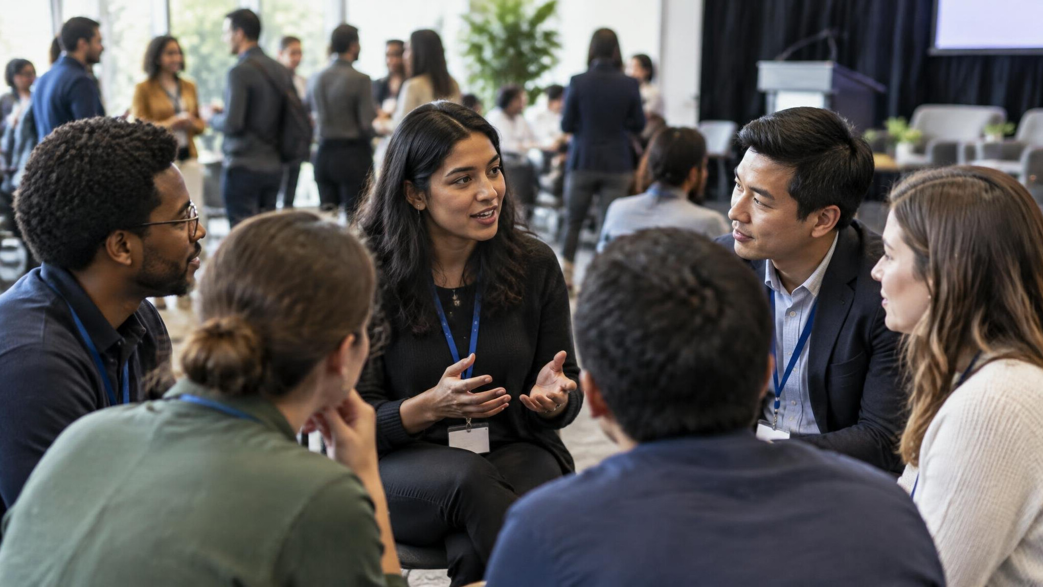 group discussion in meeting