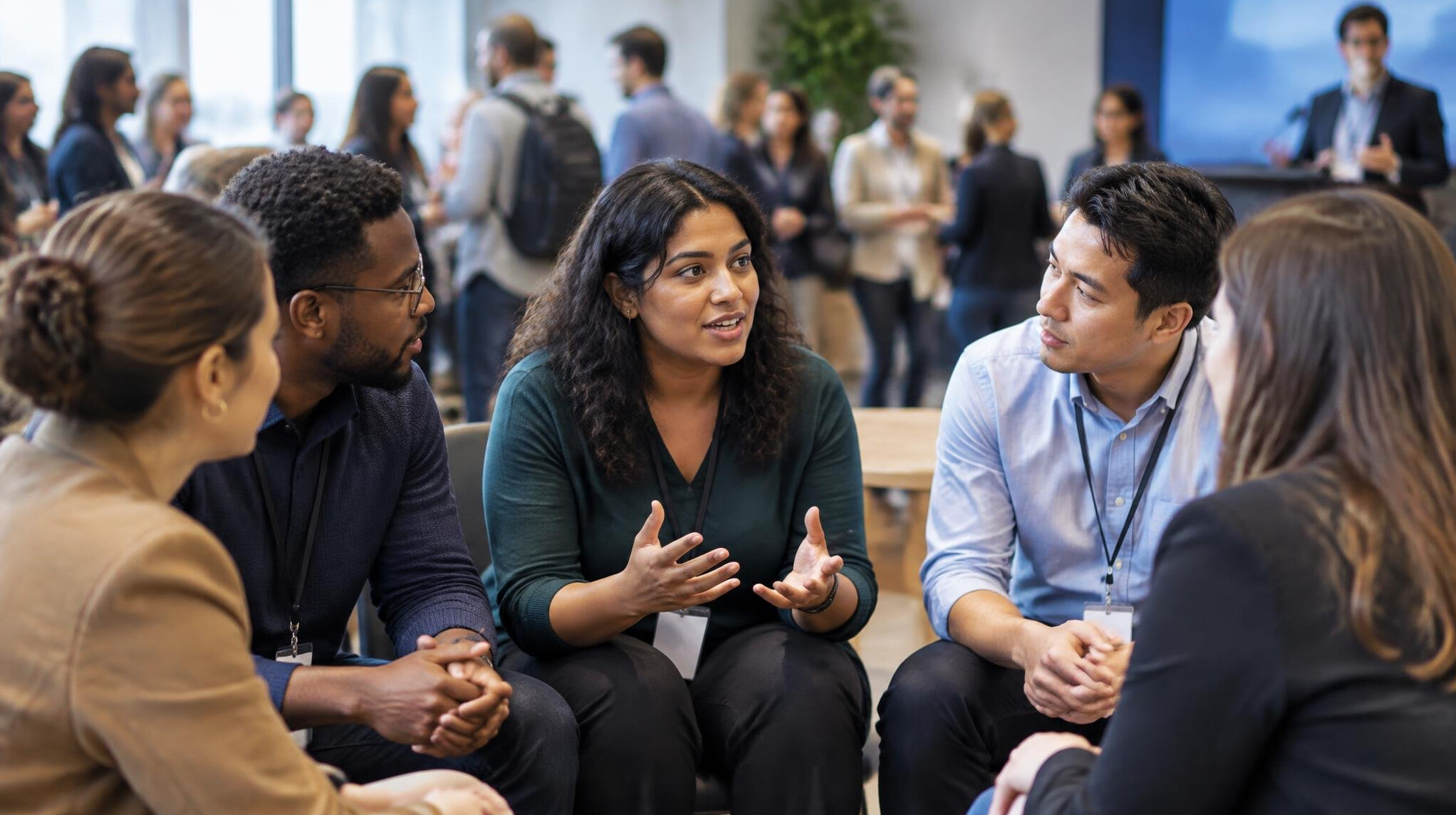 group discussion in meeting